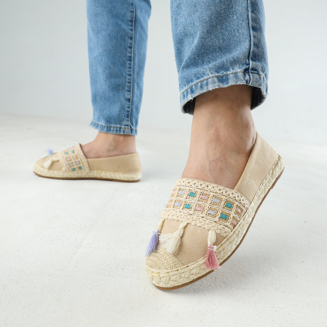 Trendy Colorful Slip On Espadrilles