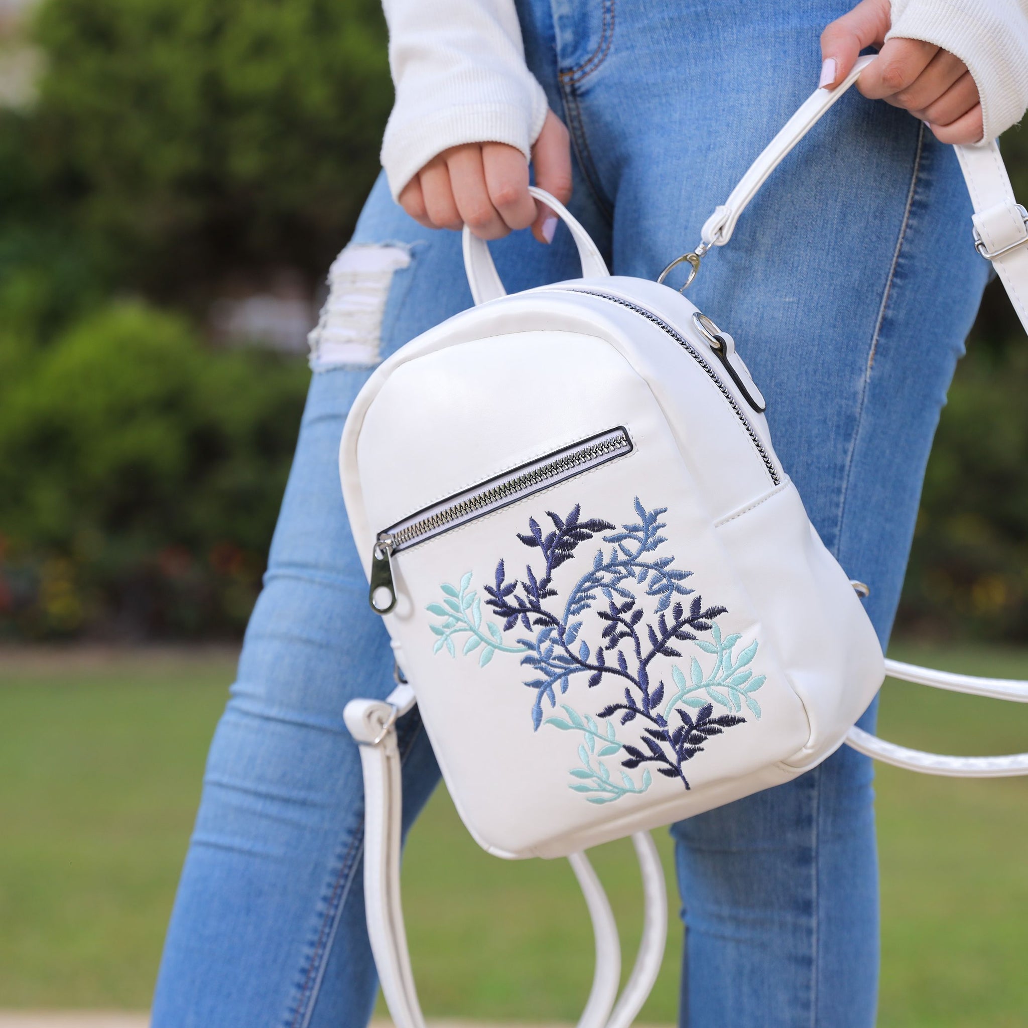 Blue Blossom Mini Backpack