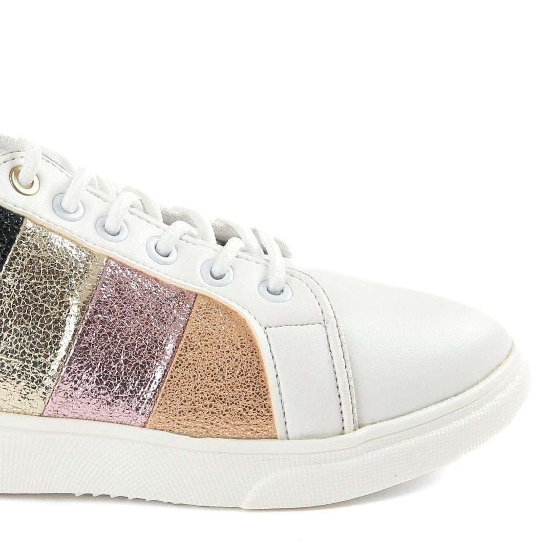 Glittery colorful sneakers