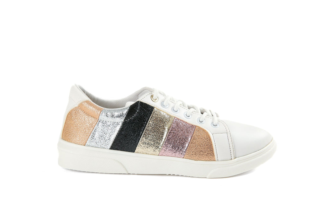 Glittery colorful sneakers