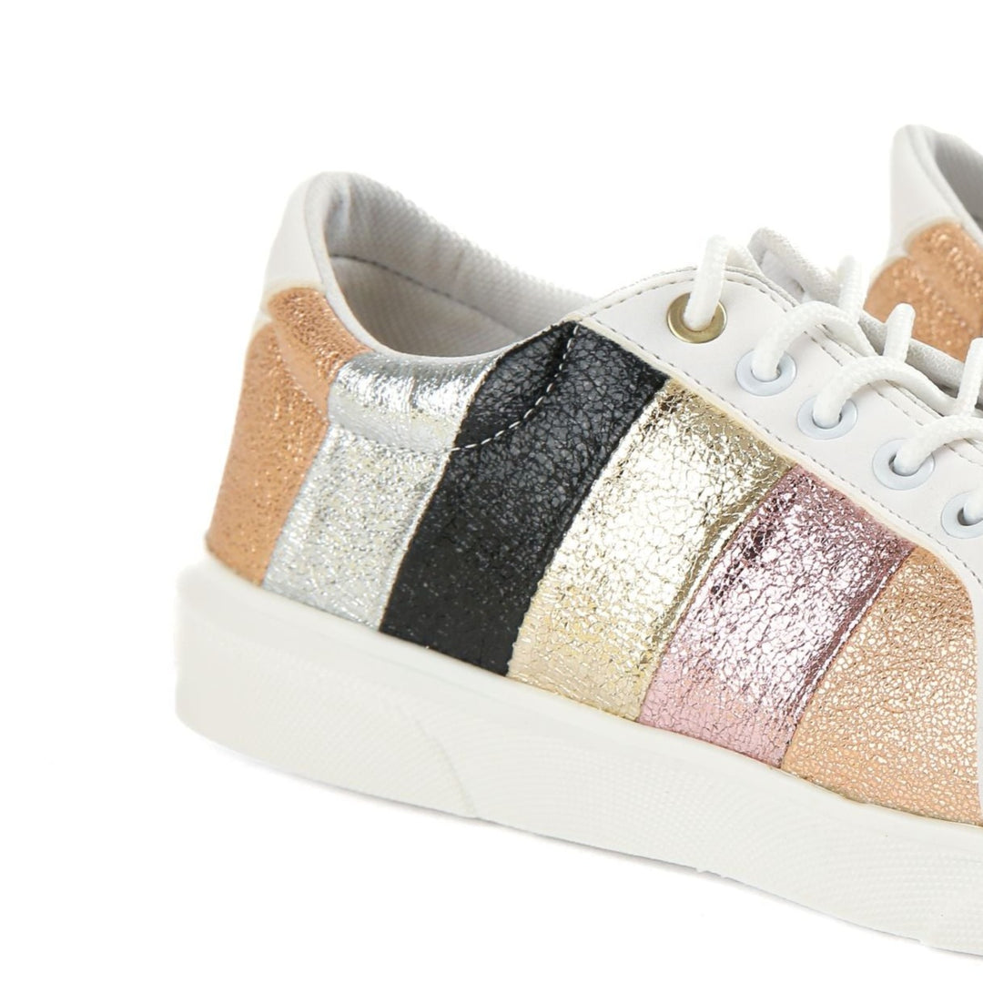 Glittery colorful sneakers