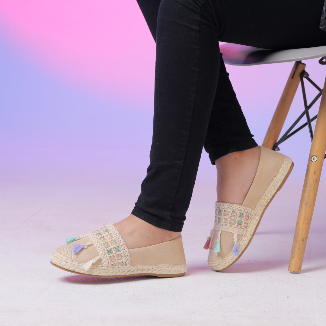 Trendy Colorful Slip On Espadrilles